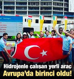 Hidrojenle &ccedil;alışan yerli ara&ccedil; birinci oldu!