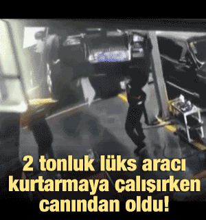 2 tonluk lüks aracı kurtarmaya çalışırken canından oldu!