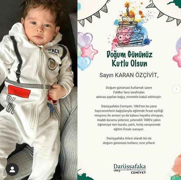 Fahriye Evcen oğlu Karan'ı ikinci kez paylaştı! Karan Özçivit'e duygusal doğum günü mesajı