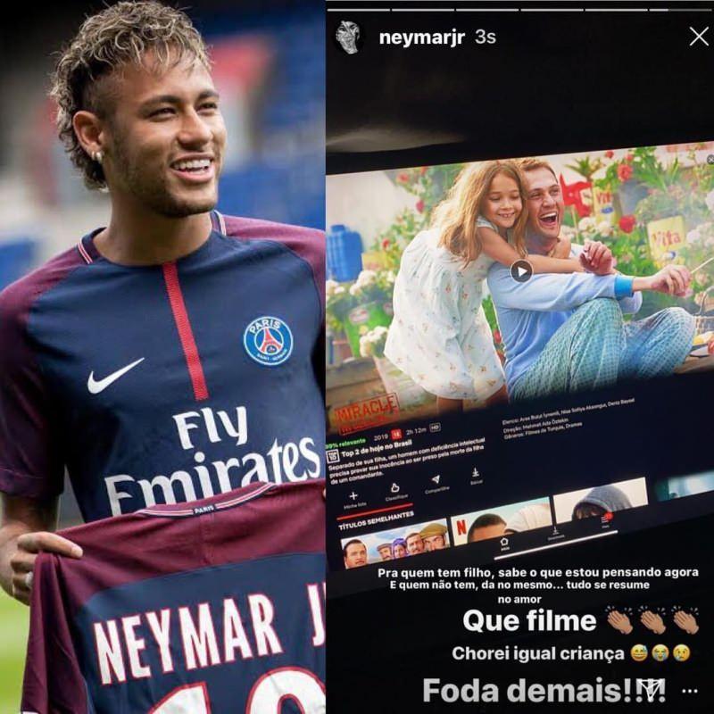 Dünyaca ünlü futbolcu Neymar sosyal medya hesabından Türk filmi paylaştı!