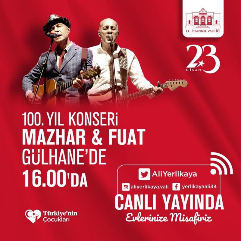 Mazhar Alanson ve Fuat Güner'den 'Türkiye'nin Çocukları' için 100. yıl konseri!