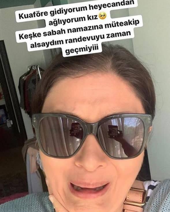 Kuaför sırasına giren isimlerden biri de oyuncu Nurgül Yeşilçay oldu!