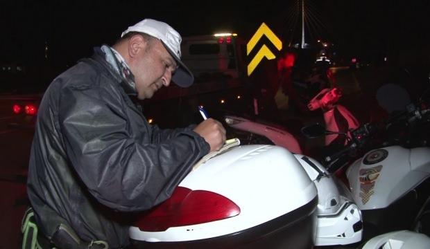 Hurda motosikletle sokağa çıktı 12 bin TL ceza yedi
