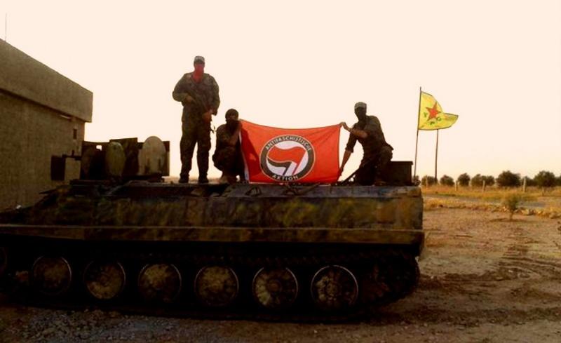 Olayların arkasındaki ANTİFA örgütü mensupları Suriye`de YPG/PKK tarafından eğitildi