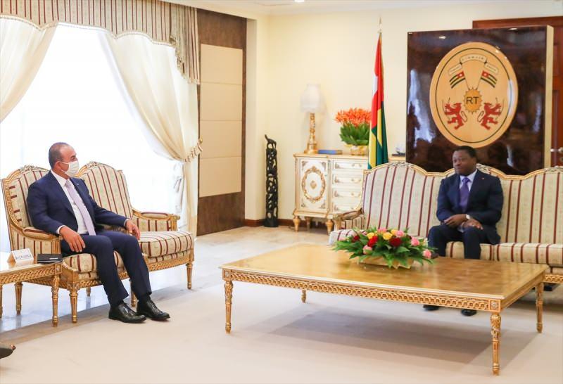 Dışişleri Bakanı Mevlüt Çavuşoğlu ve Togo Cumhurbaşkanı Faure Gnassingbe