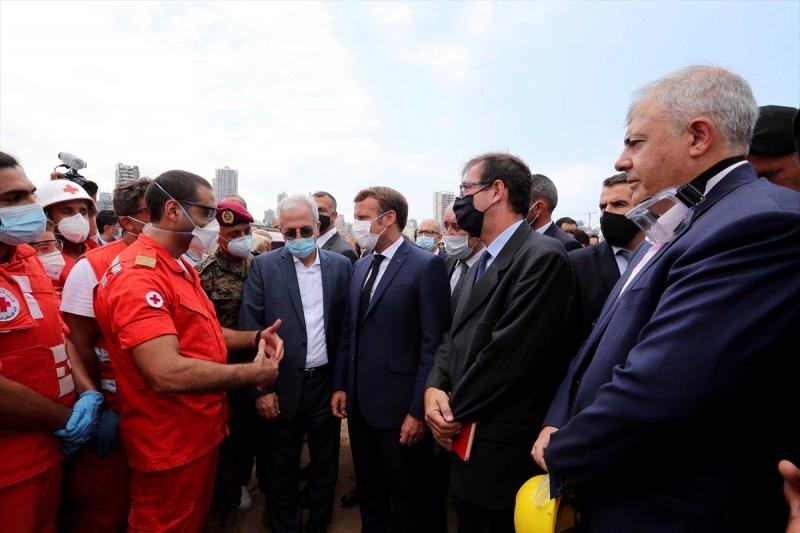 Fransa Cumhurbaşkanı Emmanuel Macron, Lübnan'da meydana gelen patlamanın ardından iki kez ziyarette bulunmuştu.