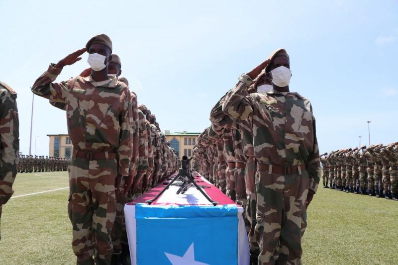 6. Somali Piyade Taburu'ndaki 450 er yemin etti