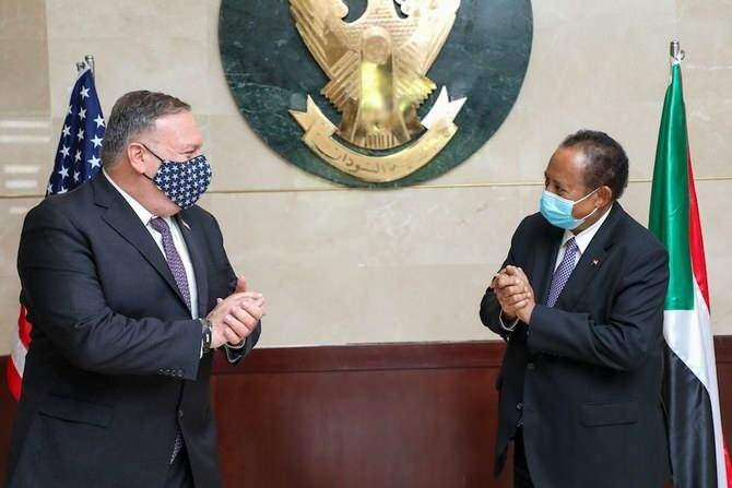 Sudan Başbakanı Abdullah Hamduk ve ABD Dışişleri Bakanı Mike Pompeo