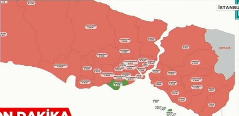 İstanbul koronavirüs haritası